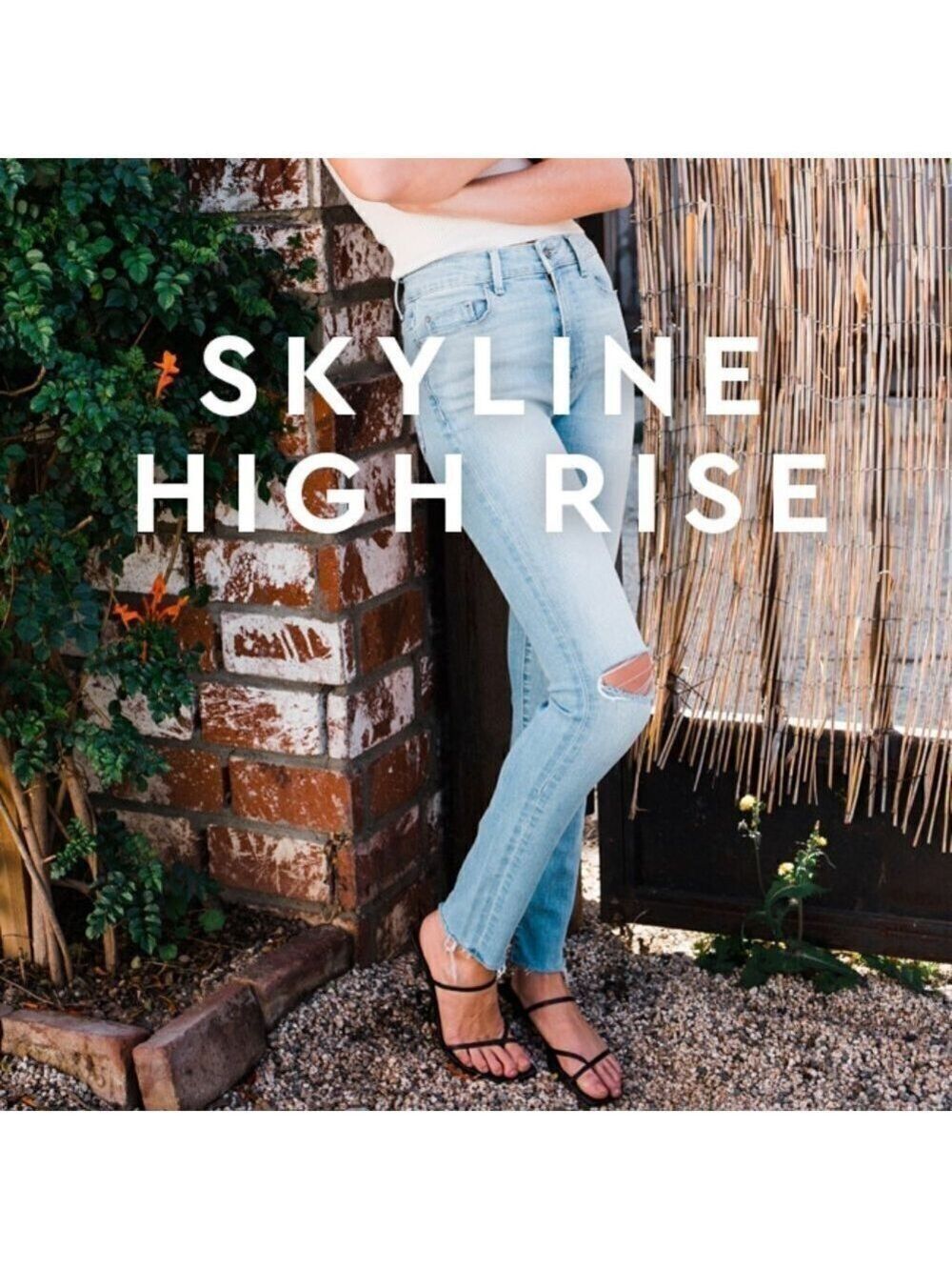 fidelity Bnwot High-Rise Ripped Jeans Sz 27 New "Gwen" Raw Hem